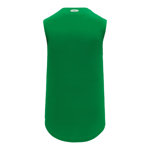 Athletic Knit Full Button Sleeveless Baseball Jersey (BA1812)